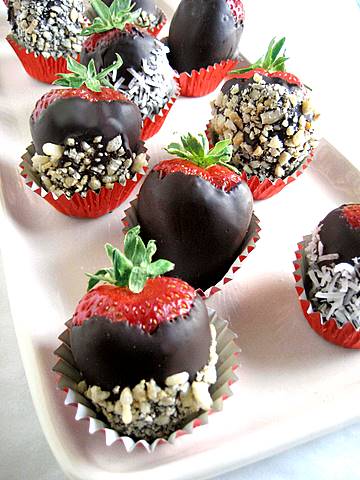 Strawberries Dipped In Chocolate