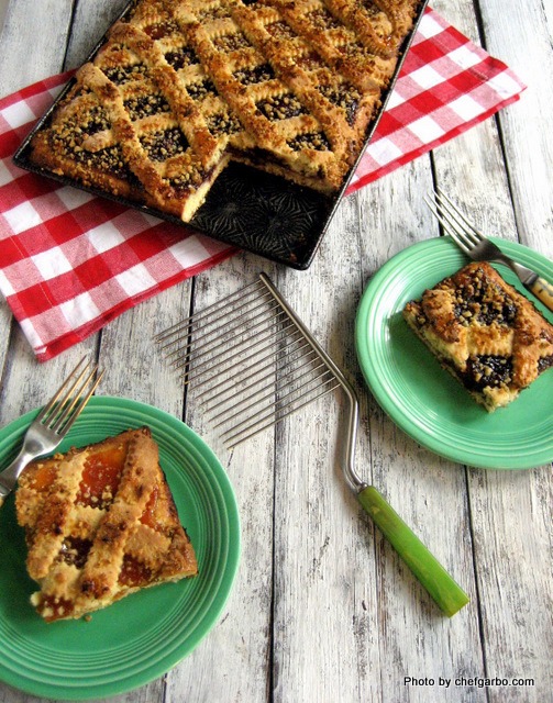 Organic Rustic RailRoad Cake with Apricot and Fig Jam