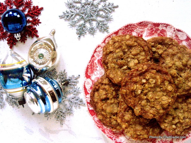 Christmas Oatmeal Cookies - Gluten Free - Organic