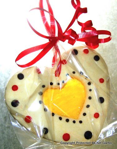 Valentine's Day Stained Glass Sugar Cookie - Gluten Free