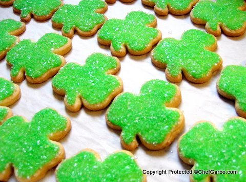 Saint Patrick's Day Shamrock Cookies - Gluten Free - Organic