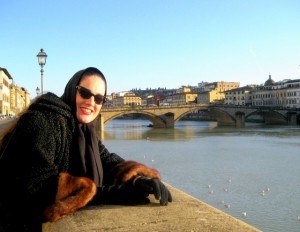Chef Garbo Overlooking the River Arno