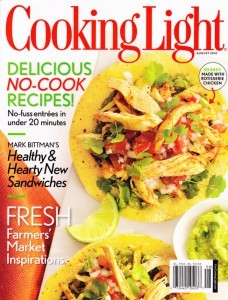 Chef Garbo in Cooking Light Magazine 2010