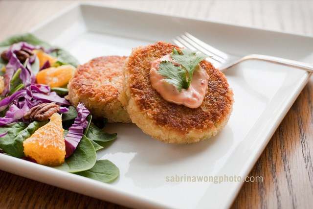 Gluten Free - Organic - Crab Cakes Prepared and Styled by Chef Garbo