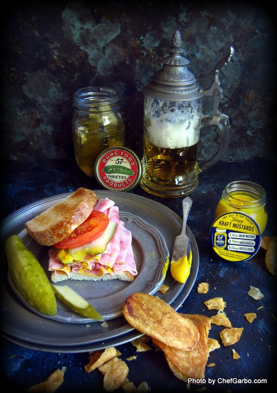 St. Patrick's Day - Corned Beef & Cabbage Sandwich