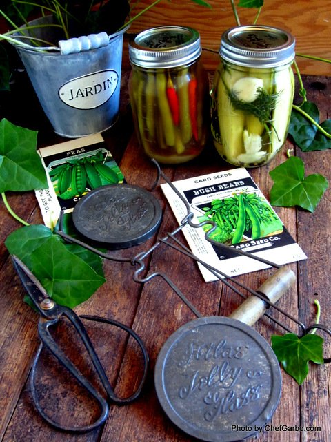 Garbo's Pickles and  Vintage Canning Gear