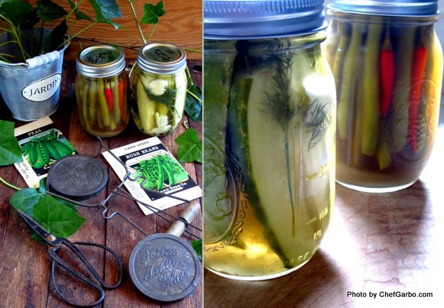 Garbo's Pickles with Vintage Canning Gear
