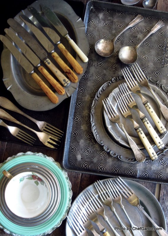 Vintage Kitchen Props - Knives, Forks & Spoons