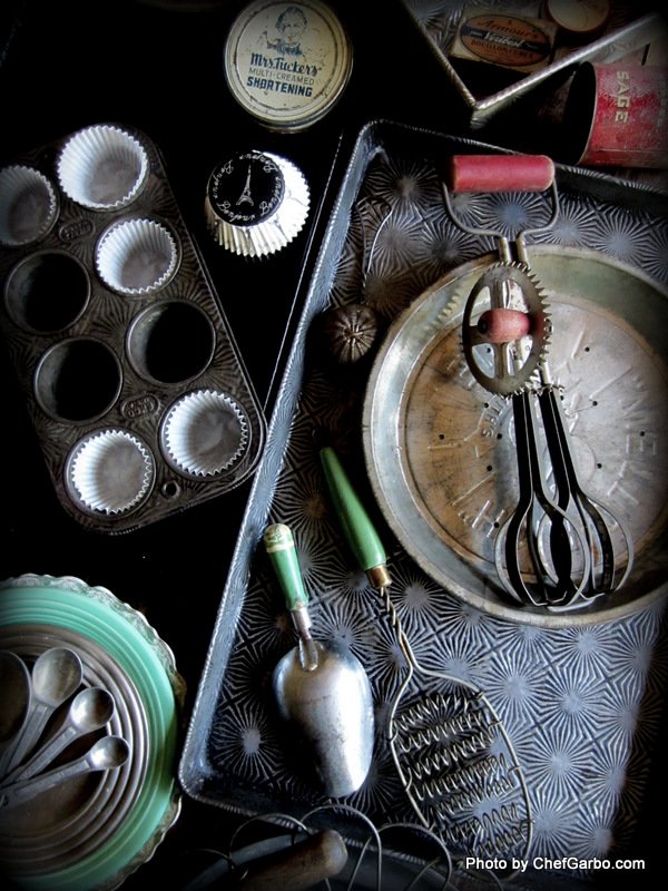 Vintage Kitchen Props - Muffin Tins 