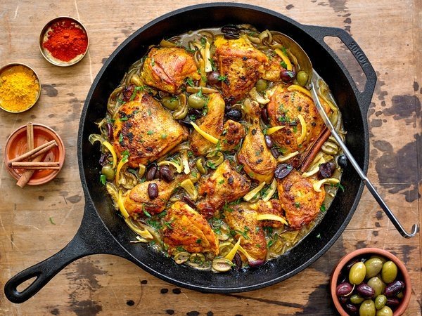Chicken Tagine with Olives and Preserved Lemon
