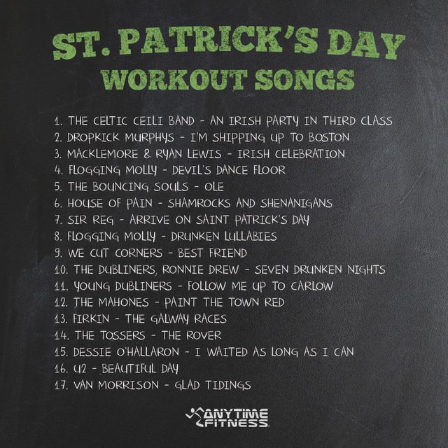 St. Patrick's Day - Irish Work Out Play List